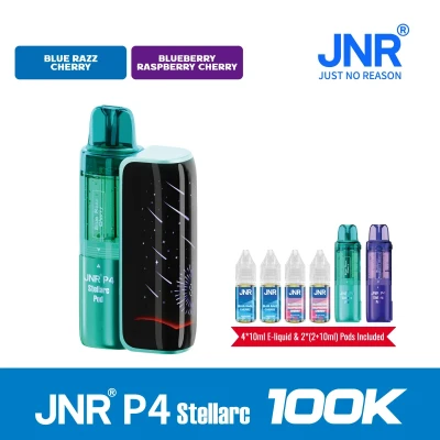Blue Razz Cherry+Blueberry Raspberry Cherry | JNR Vape P4 Stellarc 100K Puffs Kit - Refillable & Replaceable Pod Vape